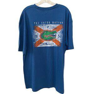 FloGrown Florida Gators Nation T-Shirt 2X Blue UF Gator Flag Graphic Tee